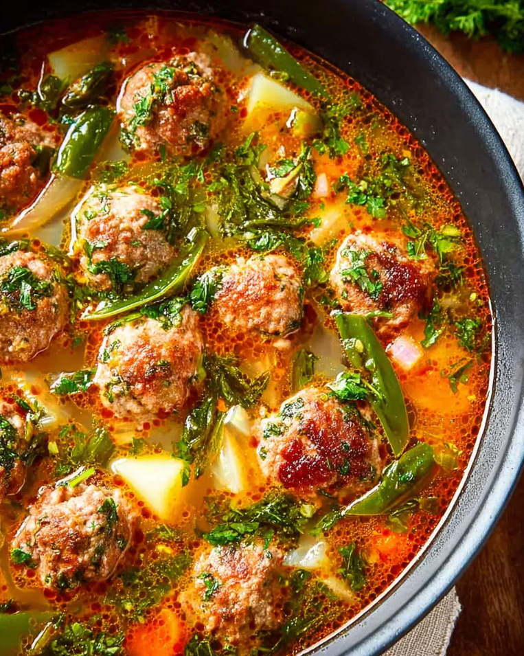 Meatball & Vegetable Soup
