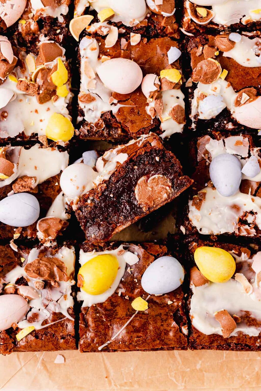 Mini Egg Brownies