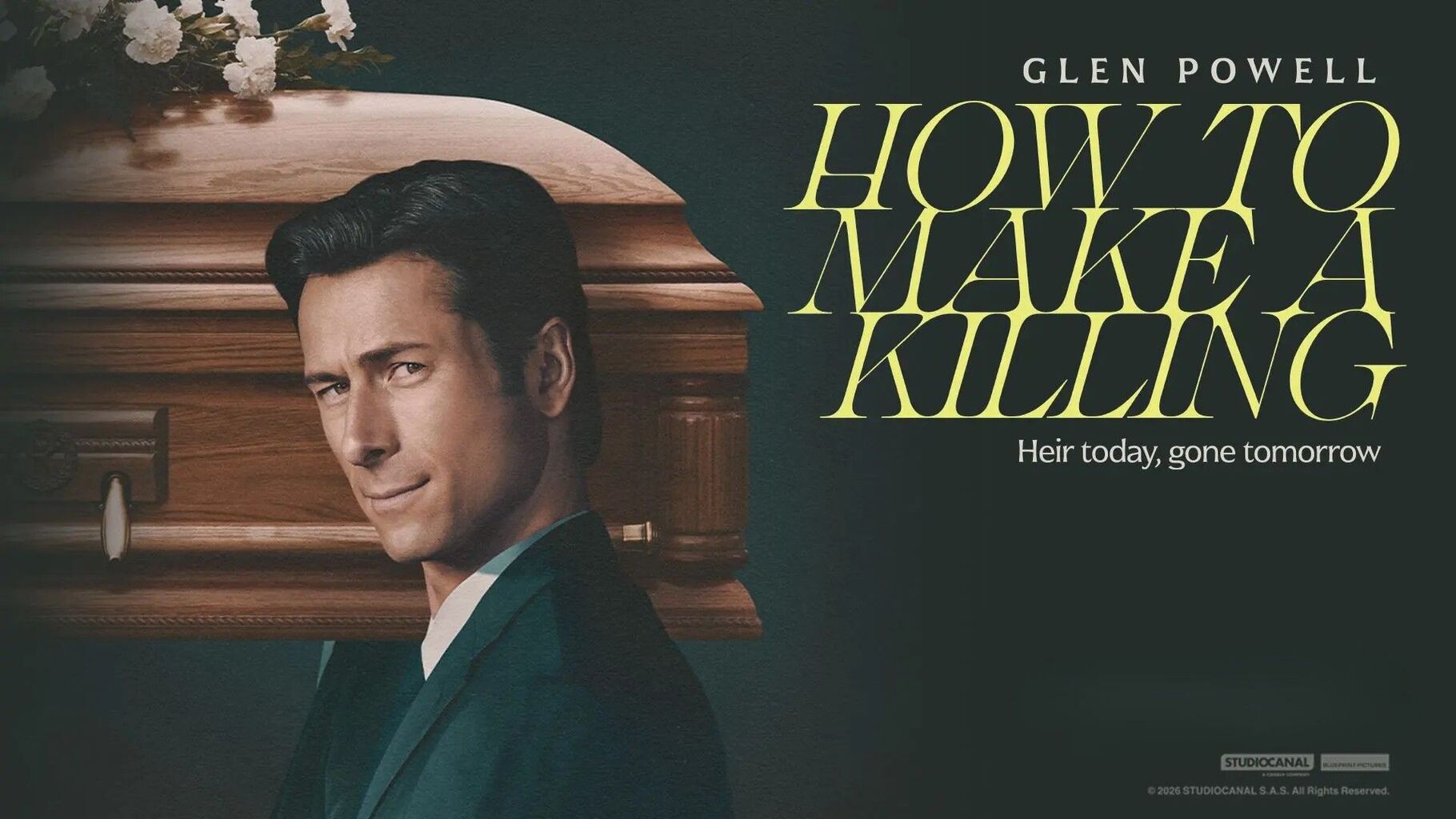 Film: How to Make a Killing [2026] - Glen Powell, Margaret Qualley