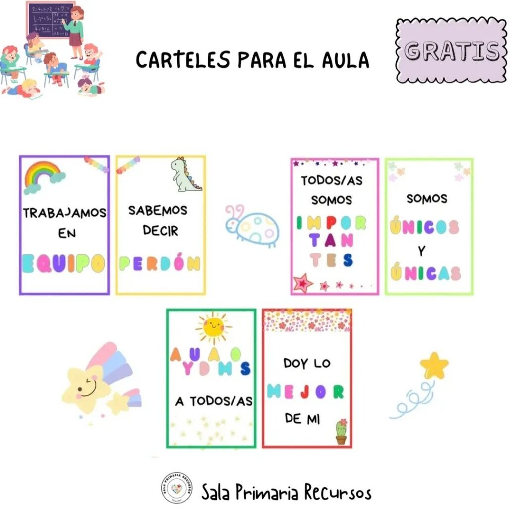 Carteles para el aula