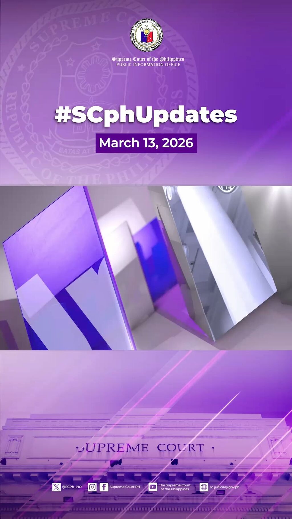 #SCphUpdates March 13, 2026