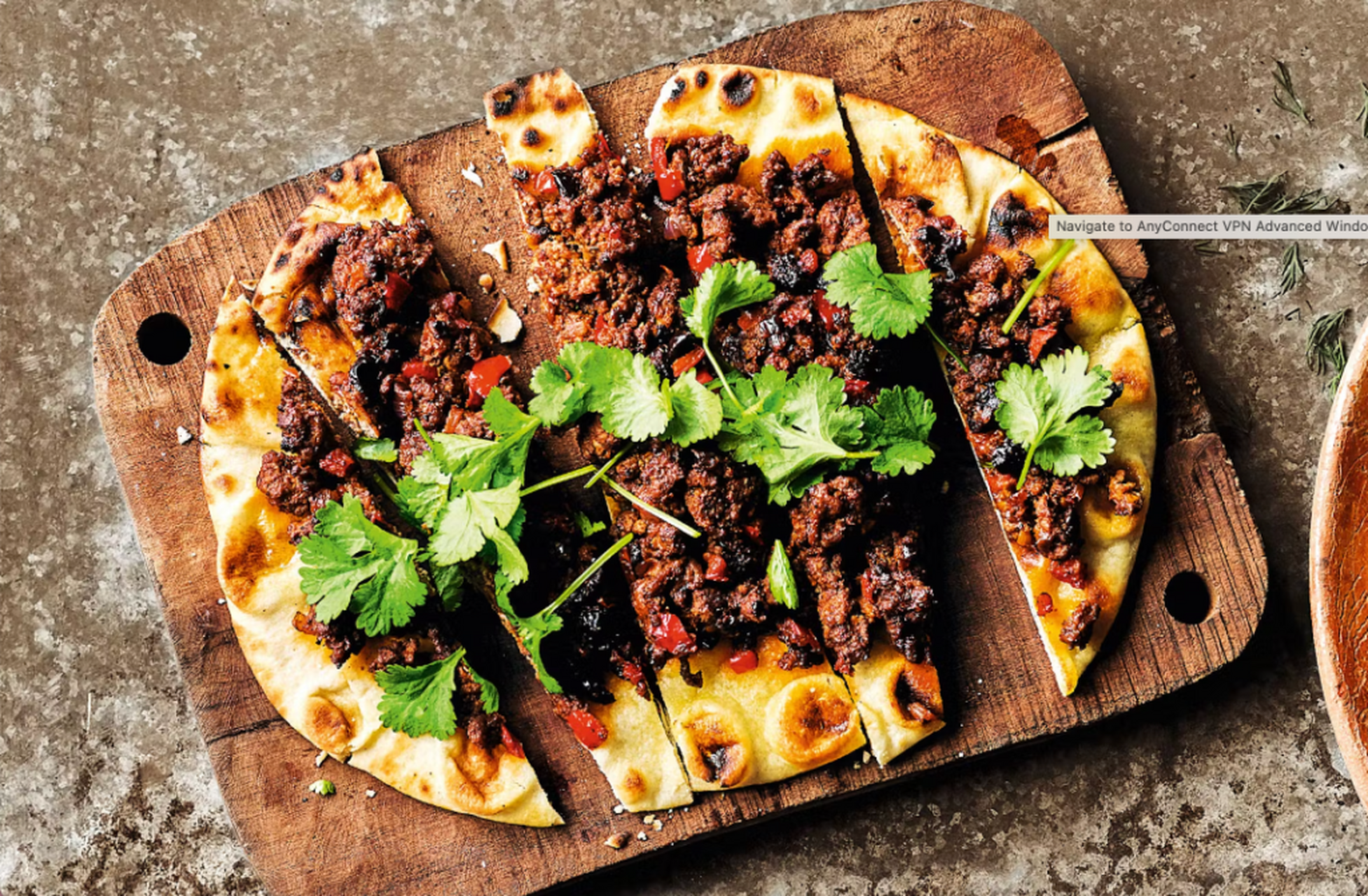 Sweet & spicy lamb flatbreads