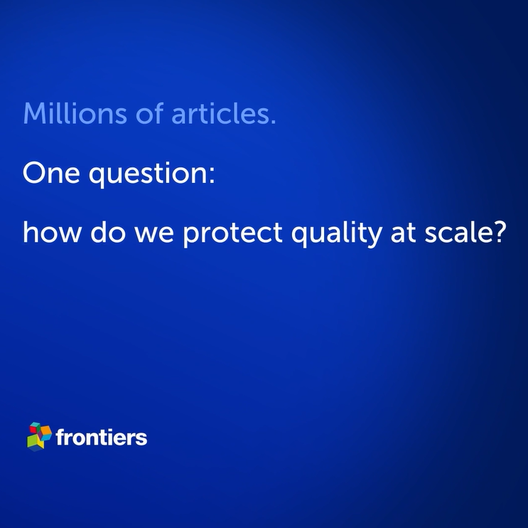 How we combine AI and editorial expertise to protect research integrity