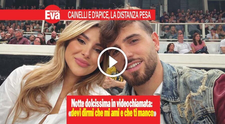 Chiara Cainelli e Alfonso D'Apice, l'amore a distanza pesa
