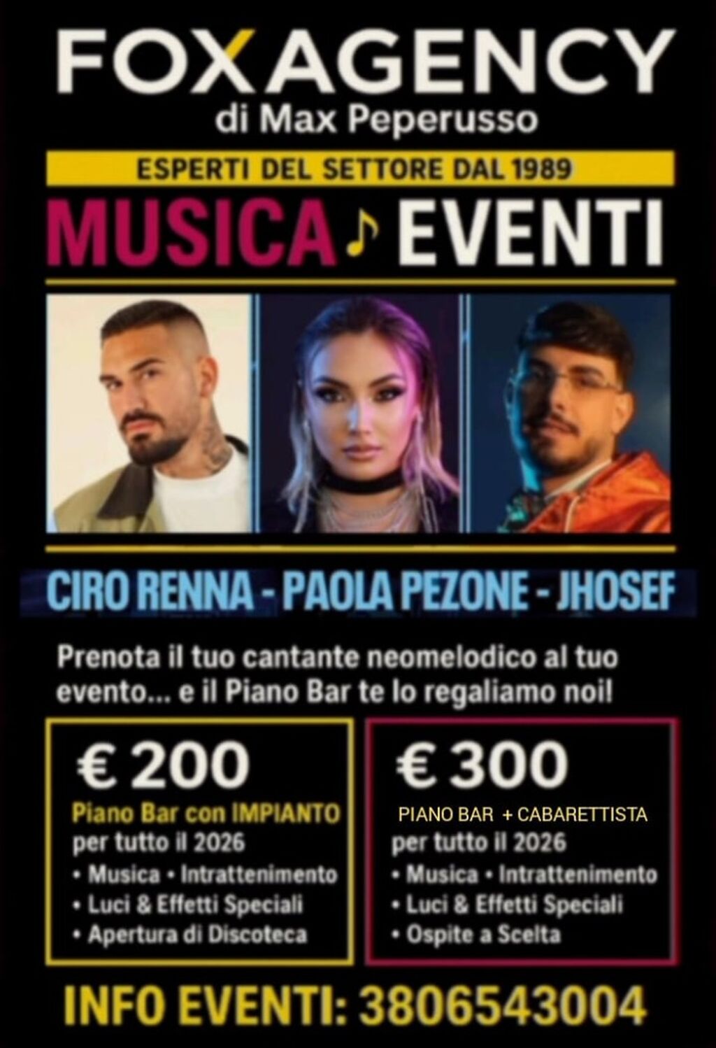 👉 Prenota il tuo artista neomelodico per il tuo evento.