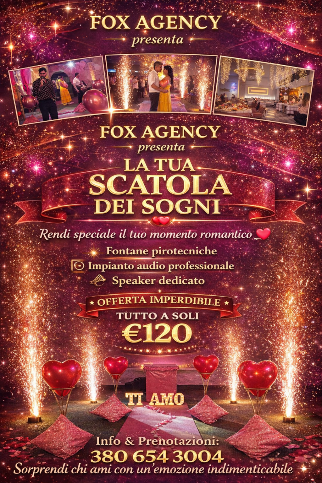 👉 Scatola dei sogni per il tuo evento.