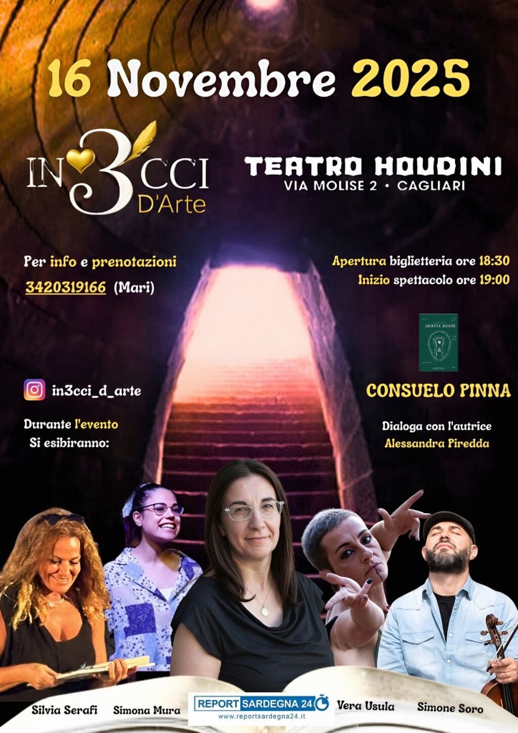 SECRETA MUNDI: Serata Letteraria Artistica con Consuelo Pinna | 16 NOVEMBRE 2025