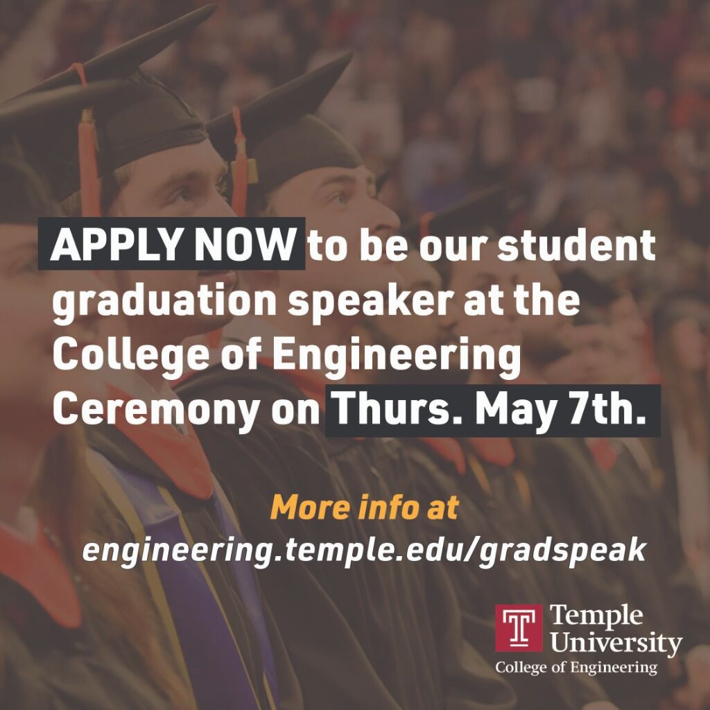 College of Engineering Student Speaker Application