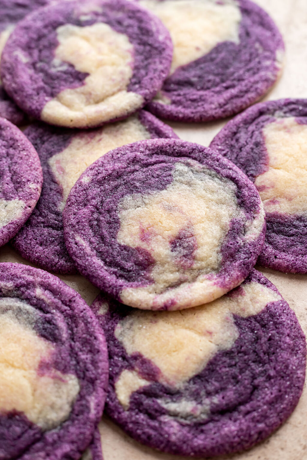 Ube Marble Cookies