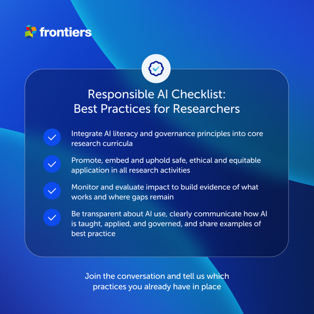 Responsible AI Checklist: Best Practices for Researchers