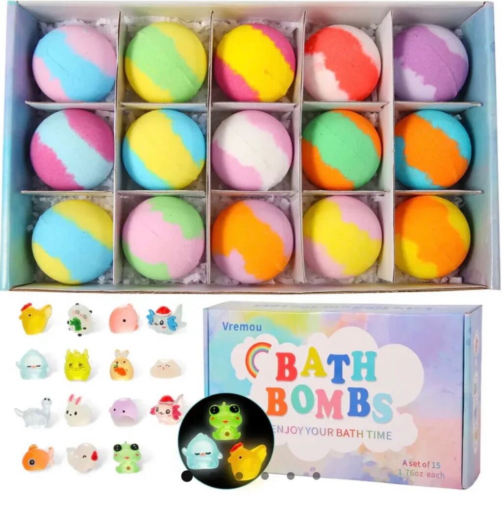 Bath Bombs for Kids with Toys Inside