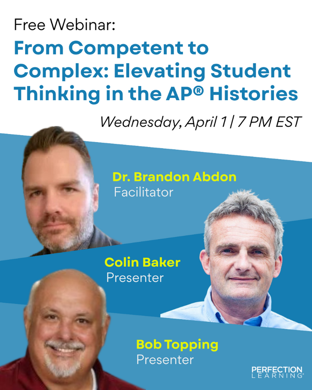 Elevating Student Thinking in the AP Histories Webinar Registration
