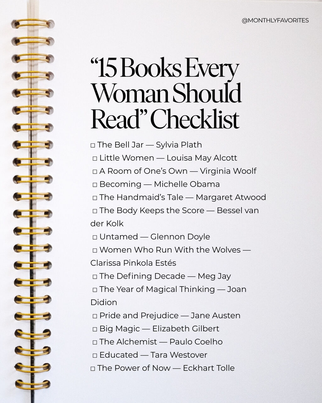 15 Books Every Woman Should Read