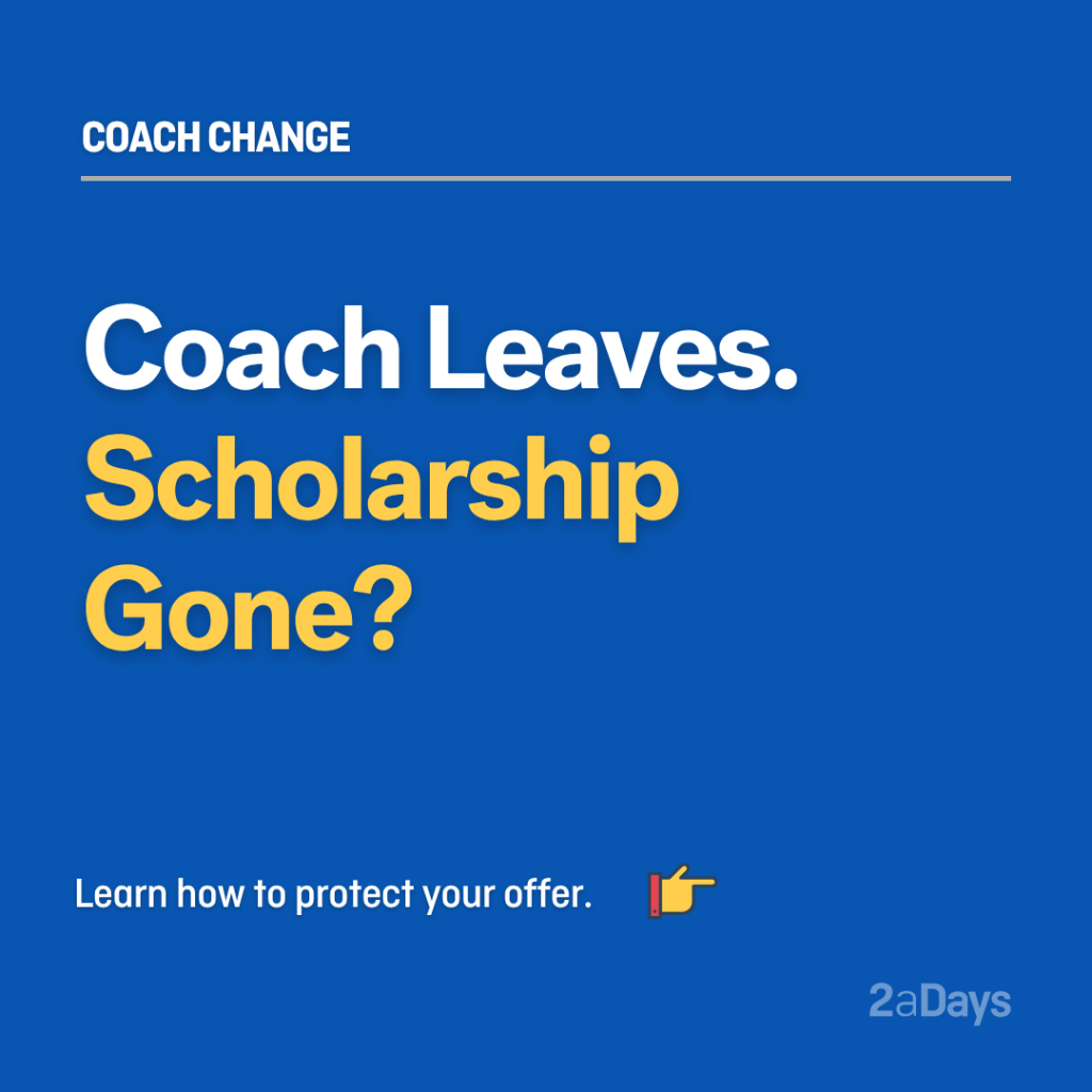 Is My Scholarship Still Good If My Coach Leaves?