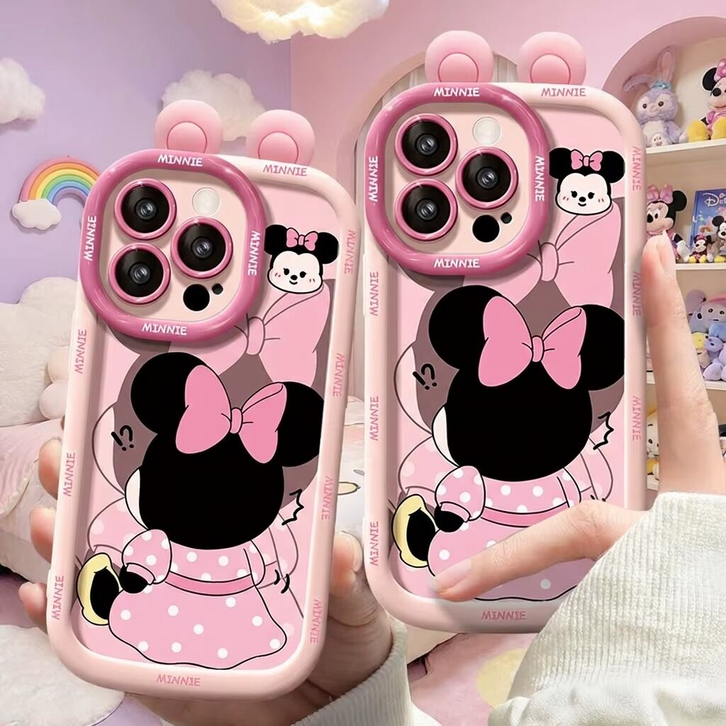 Cute Minnie Mouse 3D Ear Design Pink
