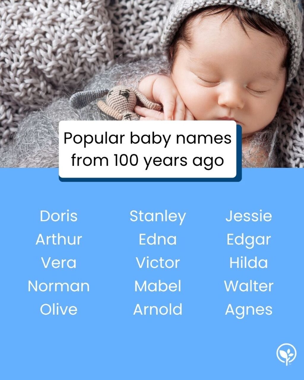 You'll love these popular names from 100 years ago