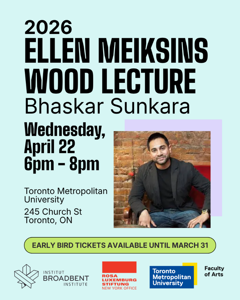 2026 Ellen Meiksins Wood Lecture - Broadbent Institute