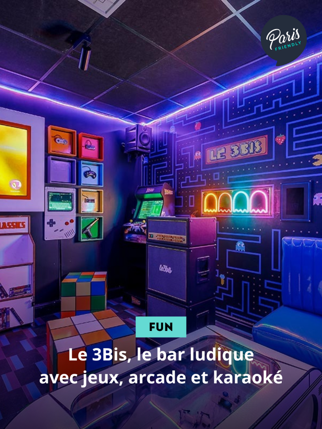 Le 3Bis, le bar ludique avec jeux, arcade et karaok&eacute;