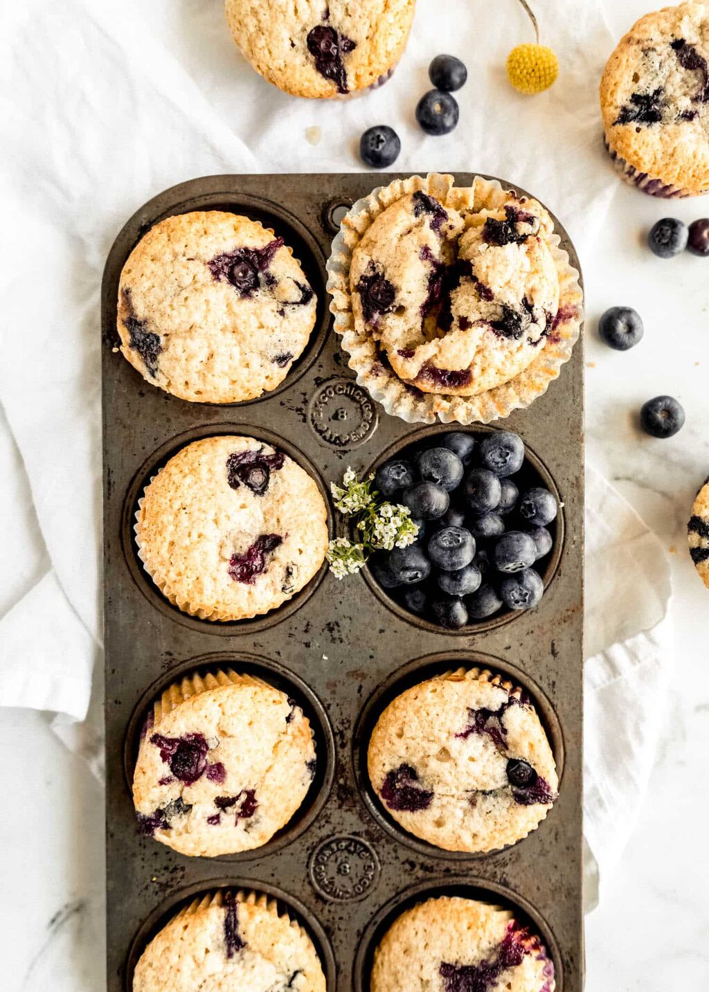 Blueberry Sour Cream Muffins That You Will Love - The Windy City Dinner Fairy