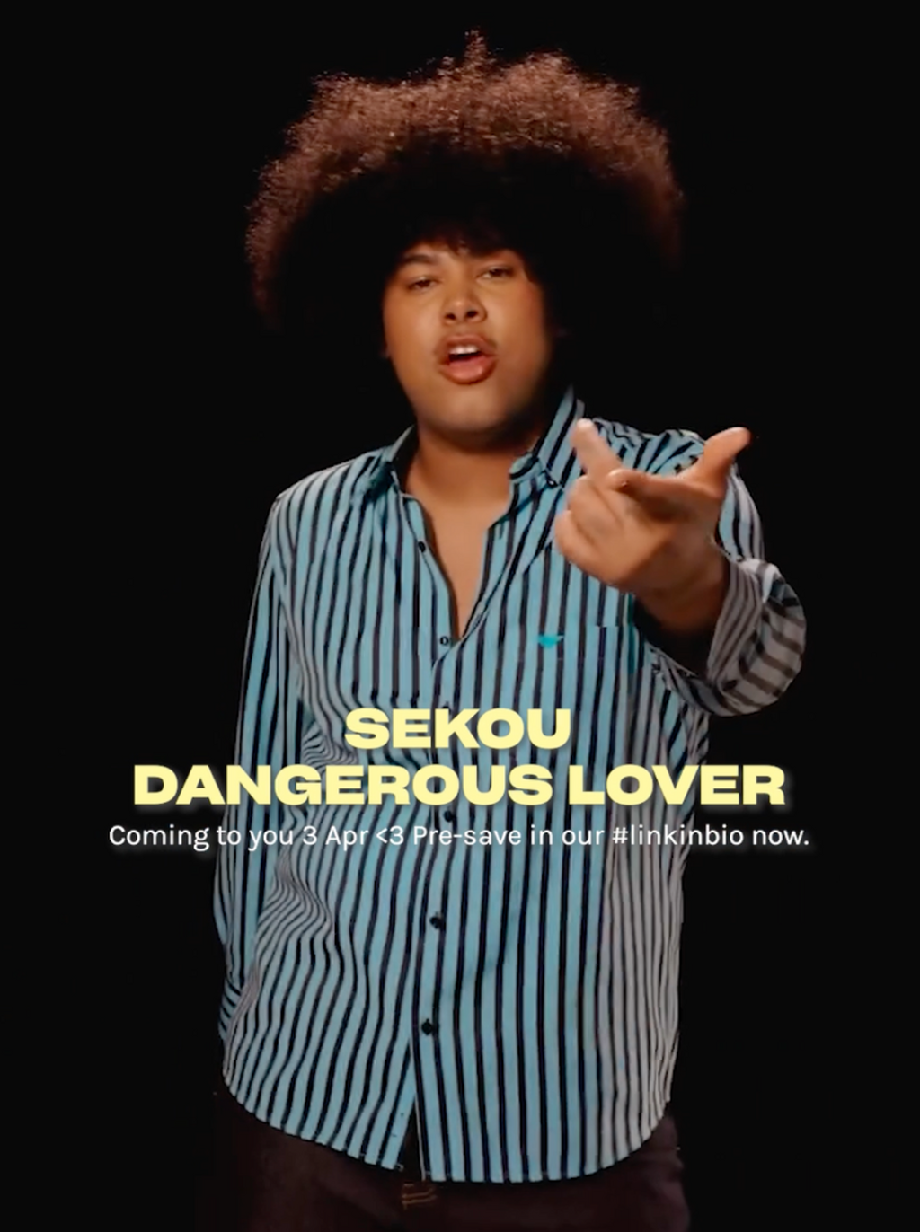 PRE-SAVE SEKOU'S 'DANGEROUS LOVER' NOW