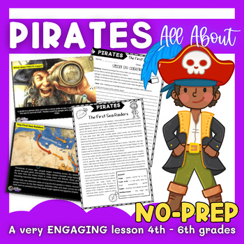 All about Pirates: Reading Comprehension Passages & Activities NO - PREP