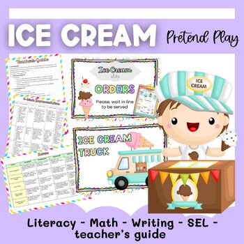 Ice Cream Activities &ndash; Dramatic Play Center with Genially