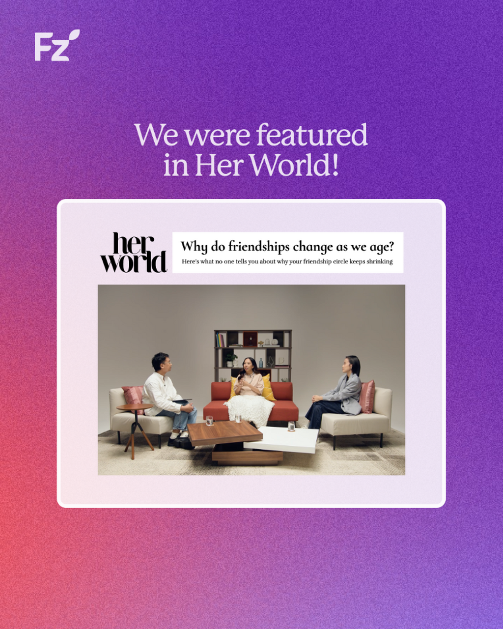 Feature: Why do friendships change as we age?