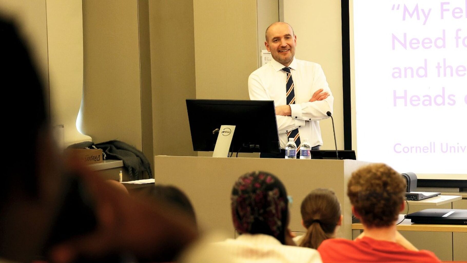 Former Iceland president J&oacute;hannesson visits Cornell for Messenger lectures