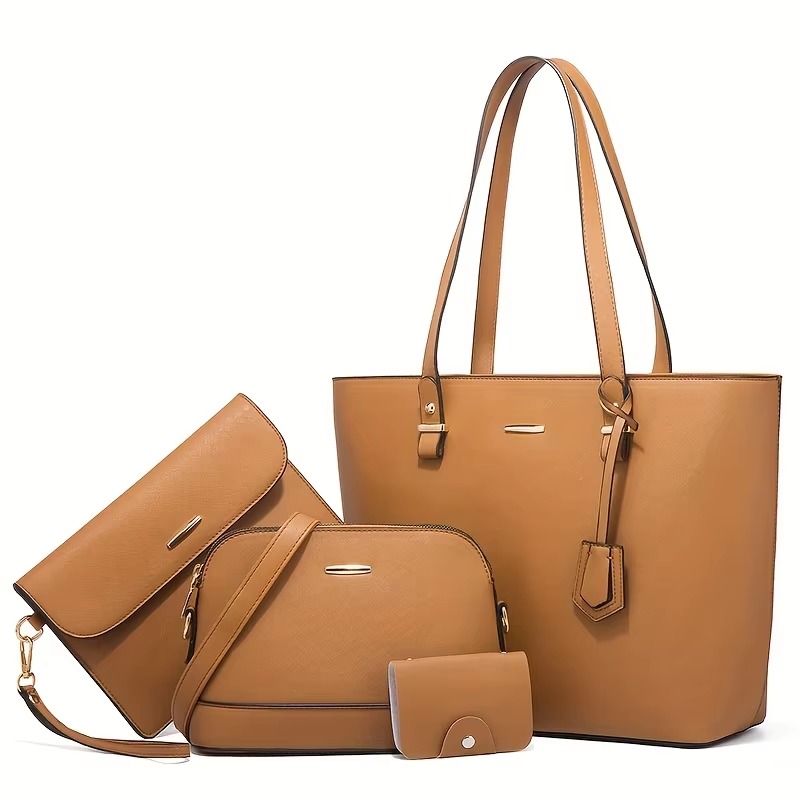 Premium 4-Pcs Women&rsquo;s Handbag Set 