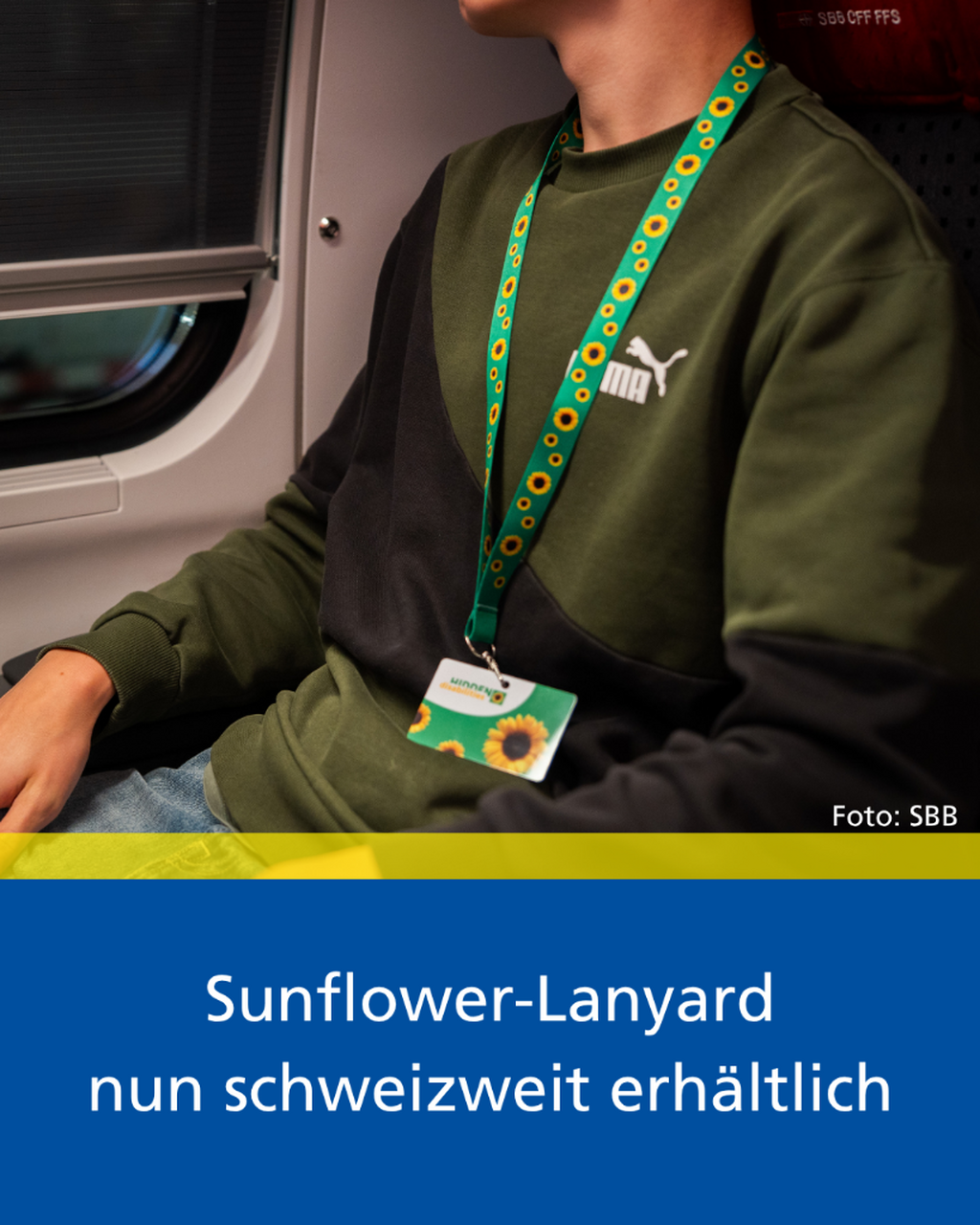 Sunflower Lanyard