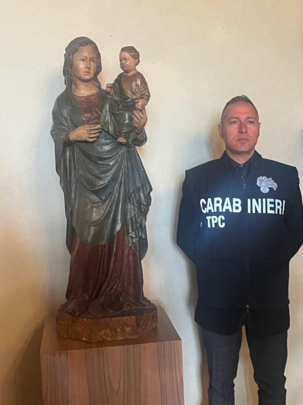 Al Castello di Monselice il ritorno della statua Madonna con il Bambino, rubata mezzo secolo fa