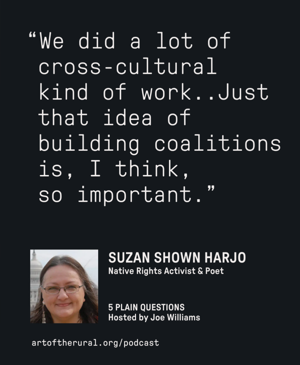 Listen: Suzan Shown Harjo