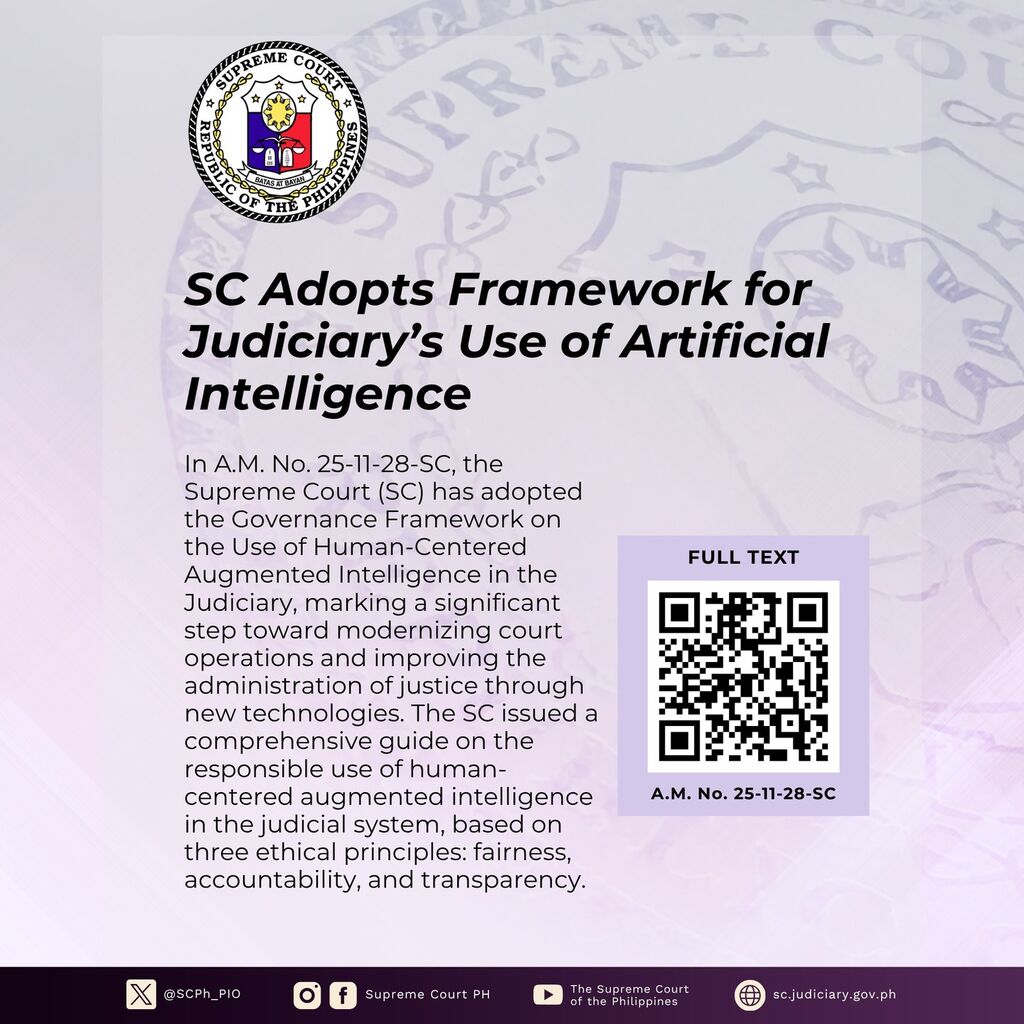 SC Adopts Framework for Judiciary&rsquo;s Use of Artificial Intelligence