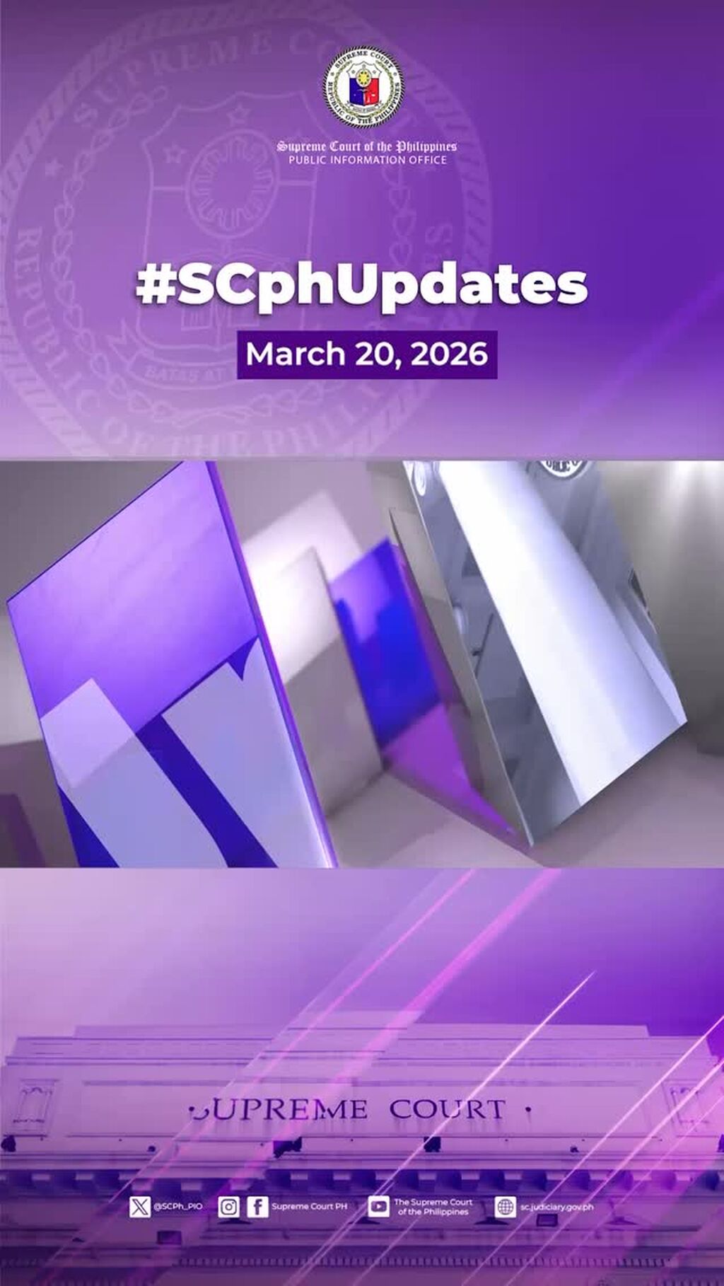 #SCphUpdates March 20, 2026