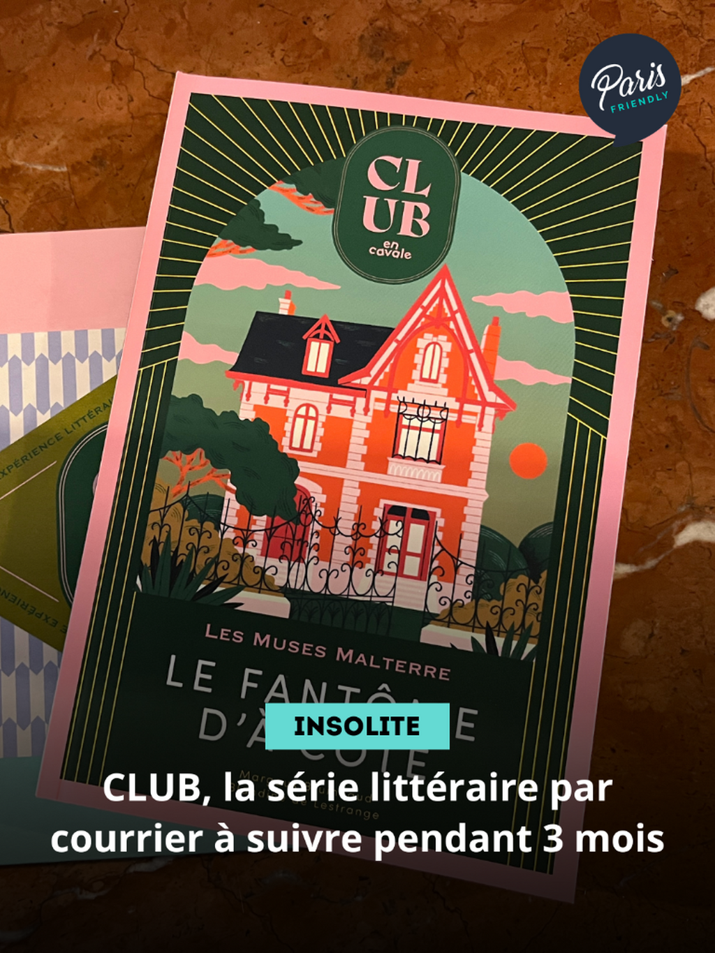 CLUB, la s&eacute;rie litt&eacute;raire par courrier &agrave; suivre pendant 3 mois