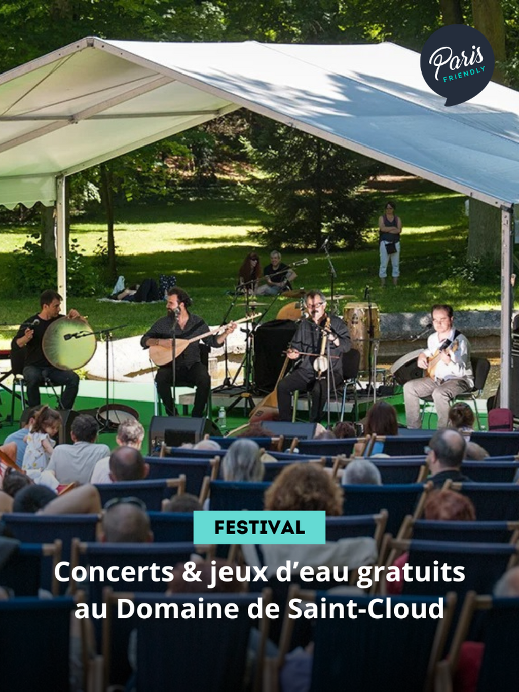 Concerts & jeux d&rsquo;eau gratuits au Domaine de Saint-Cloud