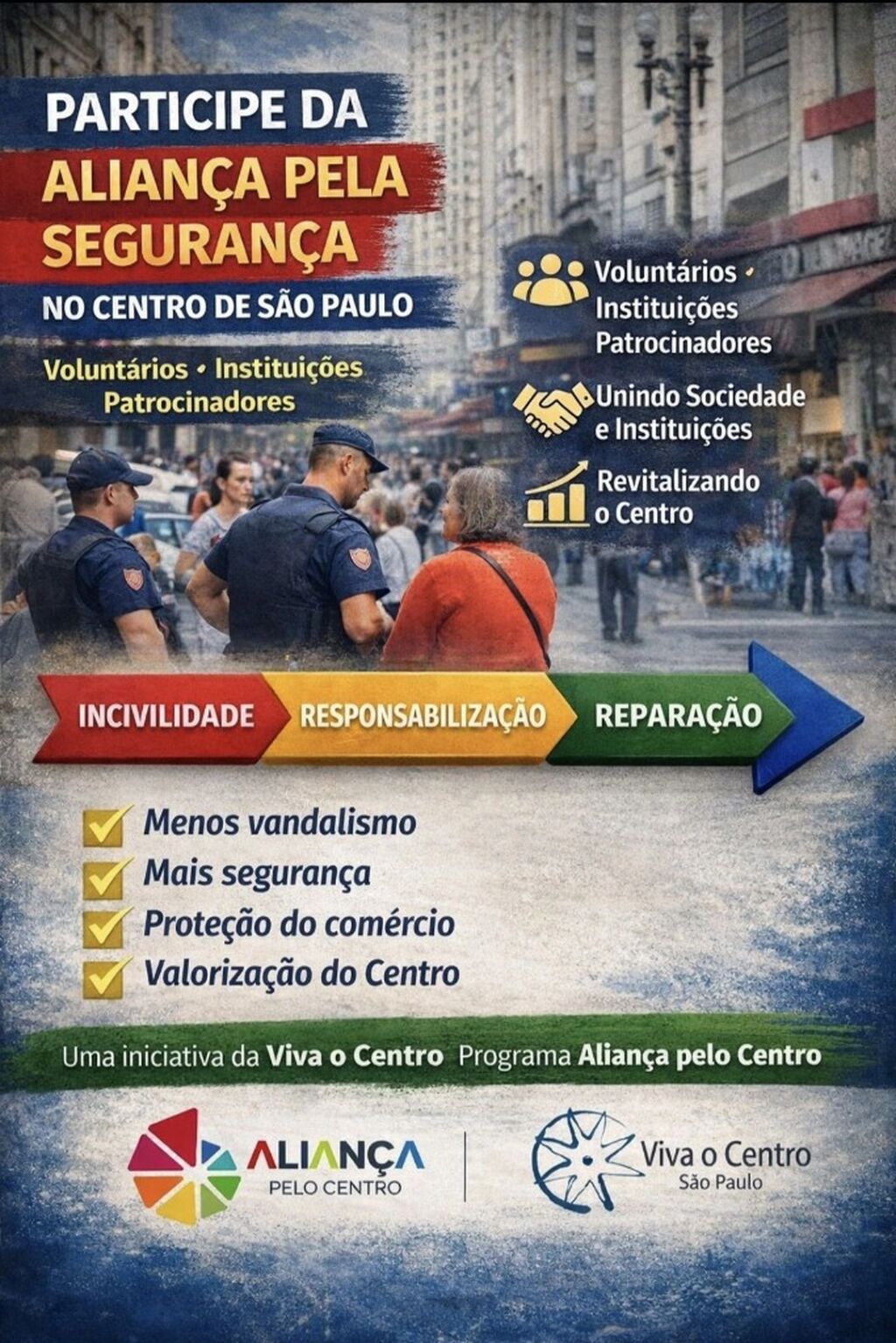 Texto de Fl&aacute;vio Vital no Linkedin: EIXO Seguran&ccedil;a - Alian&ccedil;a pelo Centro