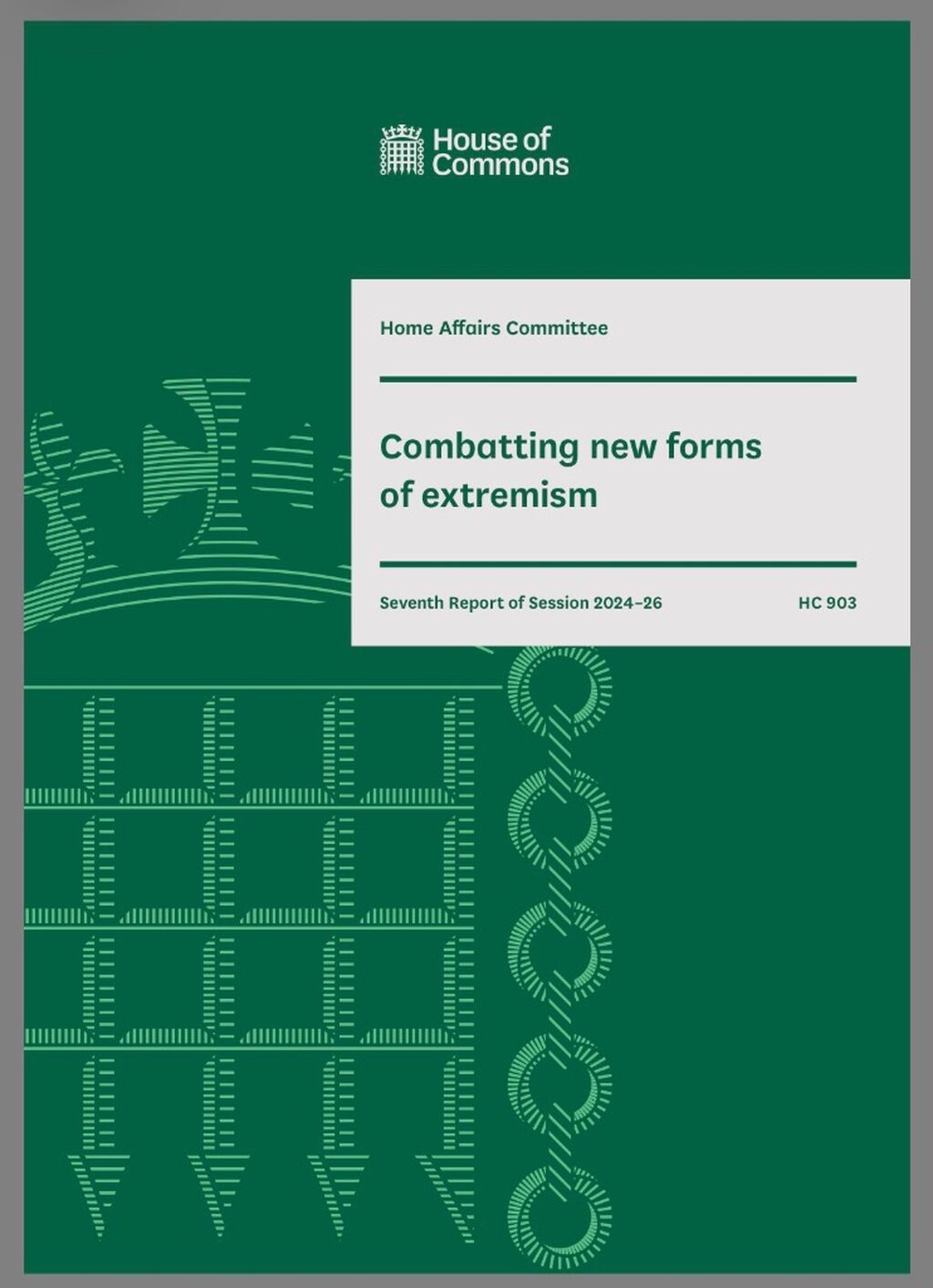 My work on the ideological diversification of extremism cited in the U.K. Home Affairs Committee inquiry report into Combating New Forms of Extremism. U.K. Parliament, House of Commons, 2026. 