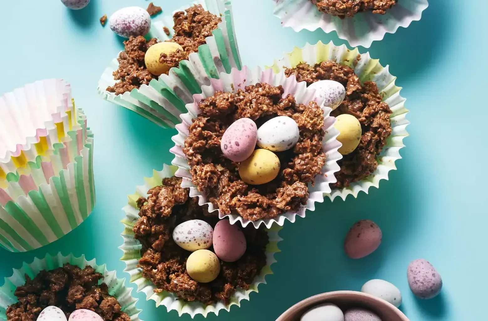 🍫🪹4 Ingredient Easter Nests 
