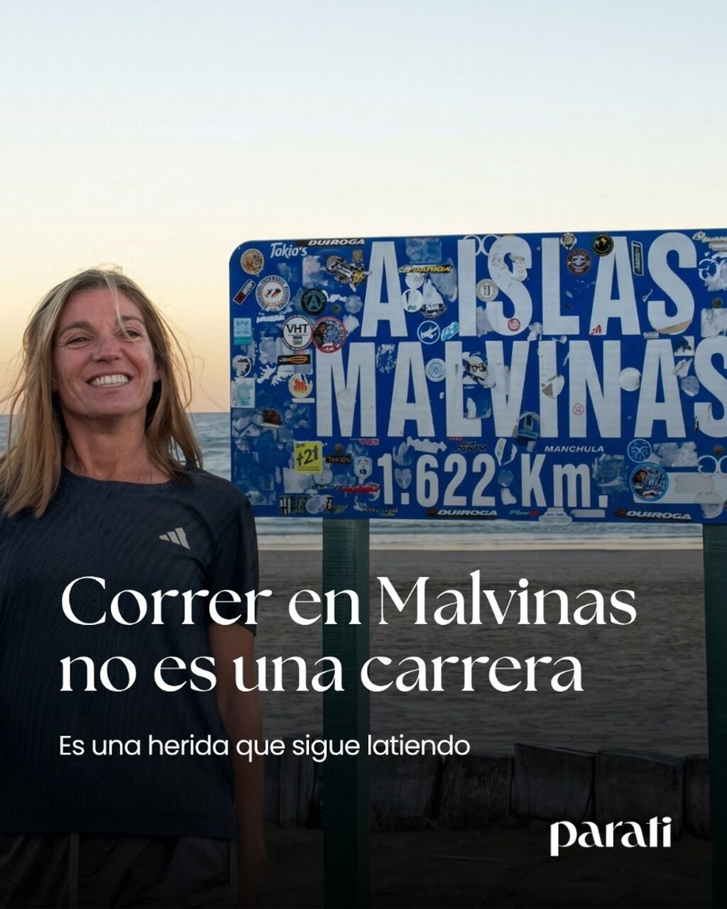 Correr en Malvinas: "En los &uacute;ltimos 200 metros solt&eacute; todo, se lo dediqu&eacute; a los ca&iacute;dos, a los veteranos&hellip; y grit&eacute; &lsquo;Argentina&rsquo;"