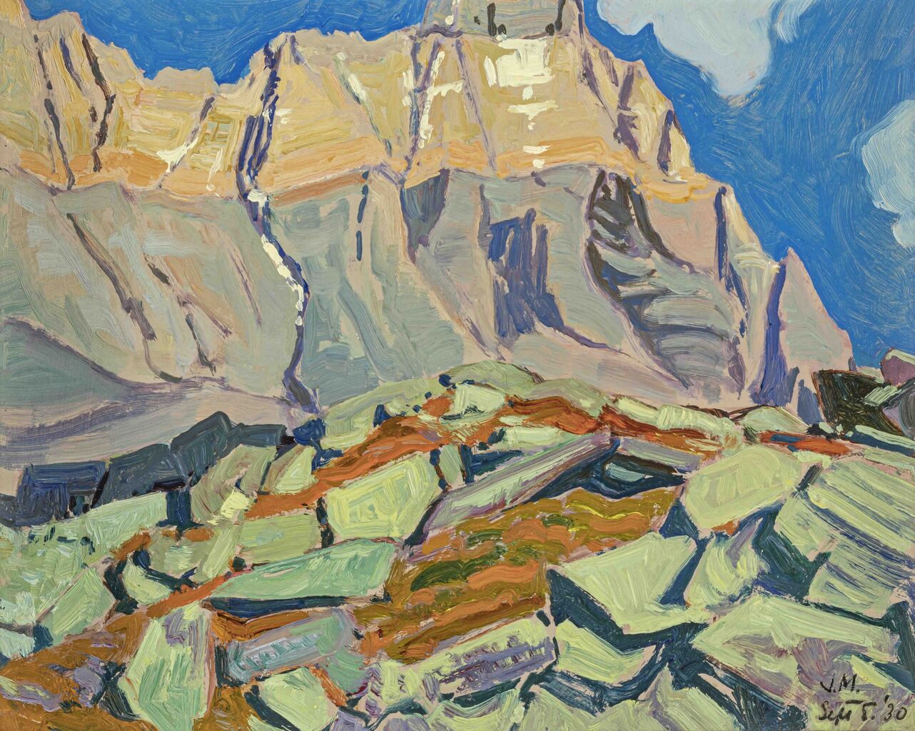 Director's Choice: J.E.H. MacDonald,&nbsp;Lichen-Covered Shale Slabs, 1930 | McMichael Magazine