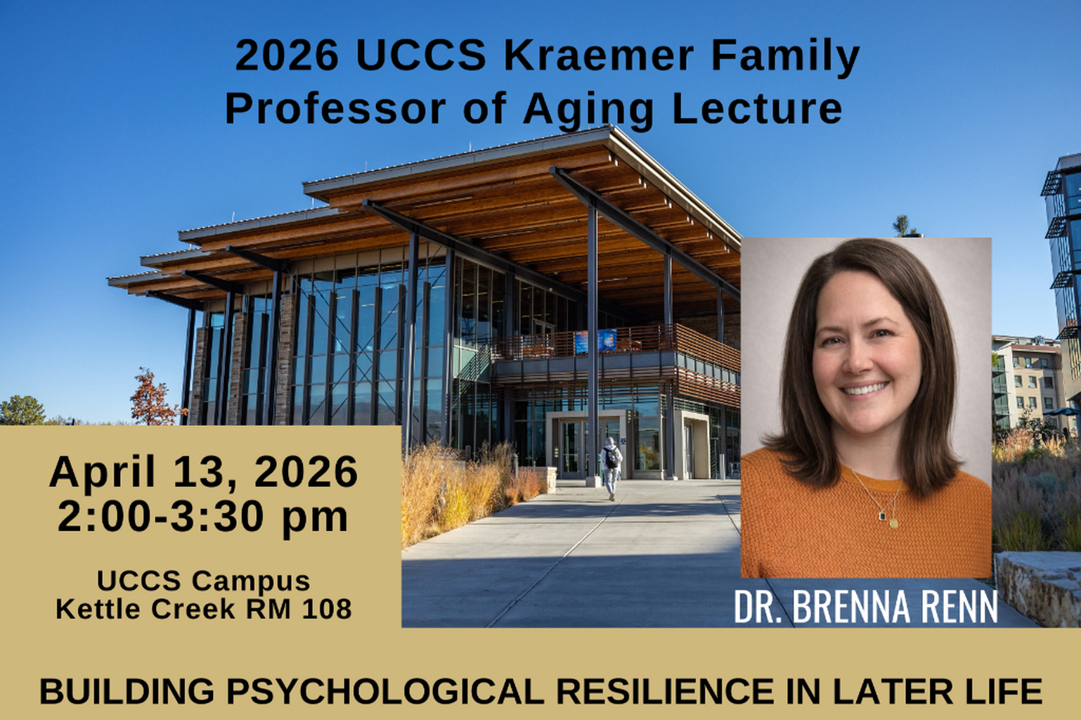UCCS Professor of Aging Lecture Event!