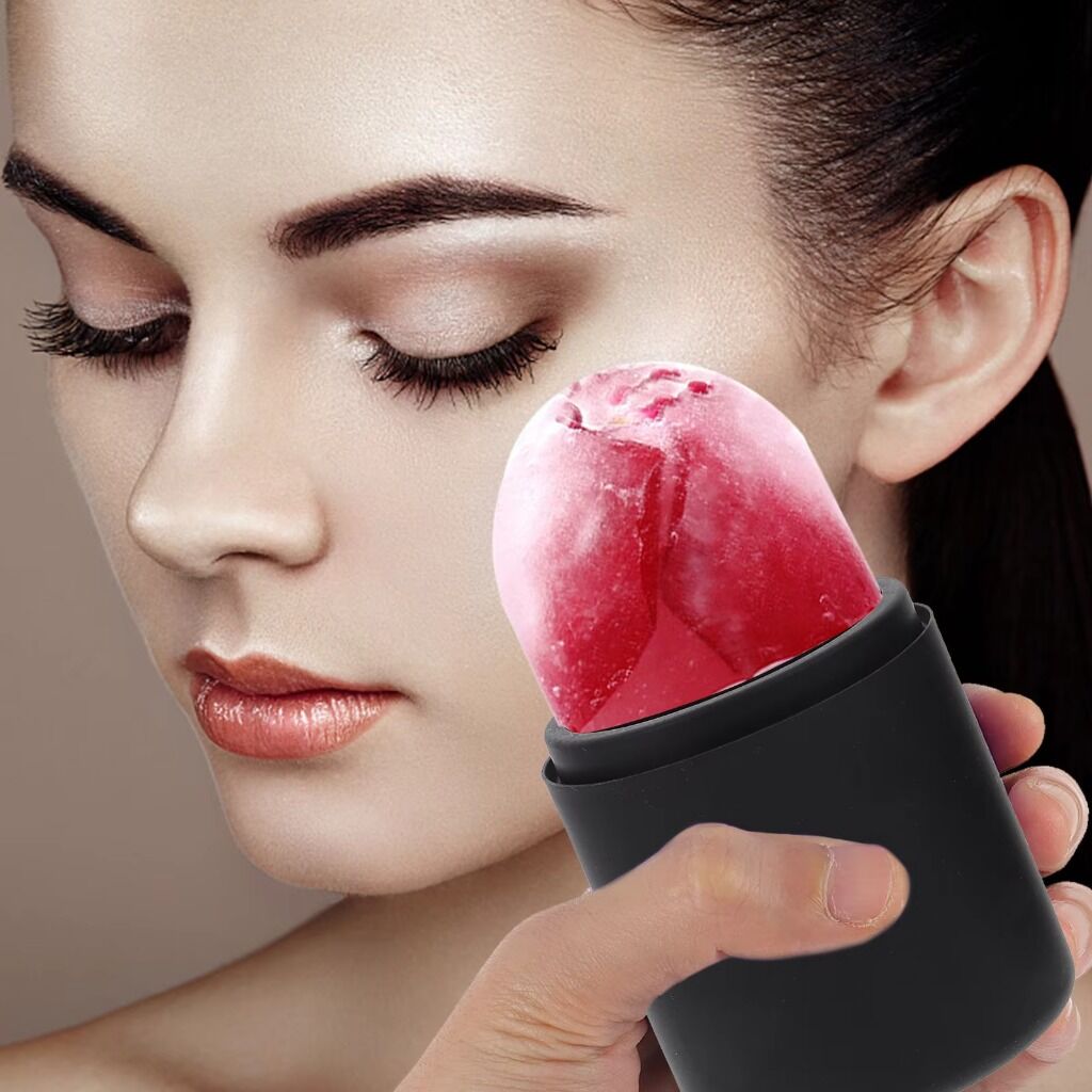Ice Face Roller for Glowing Skin - Cooling Facial Massager for Eye Puffiness & Relief