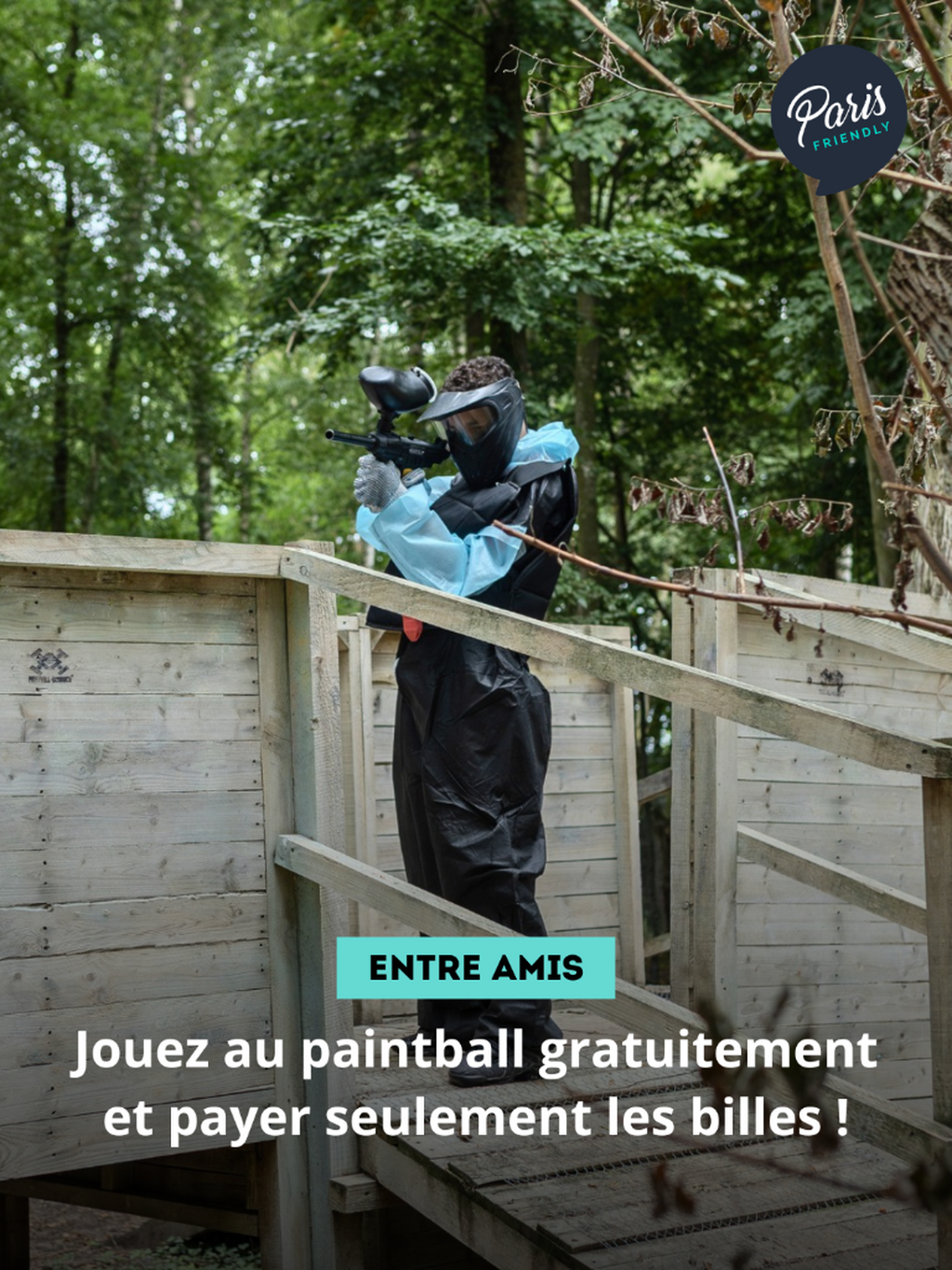 Jouez au paintball gratuitement et payez seulement les billes !