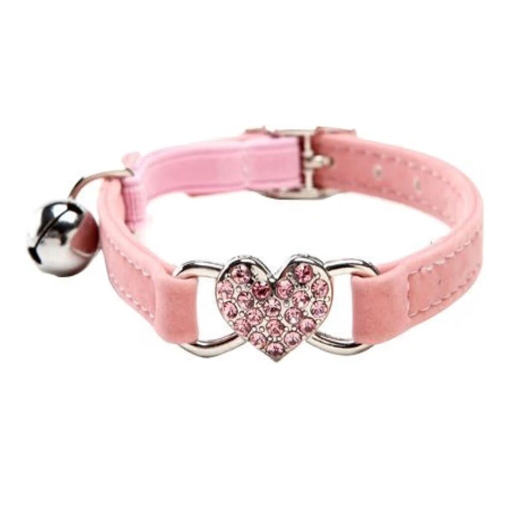 Cute cat collar heart bling ❤️