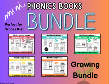 Mini Phonics Books the Growing Bundle, Grades K-2