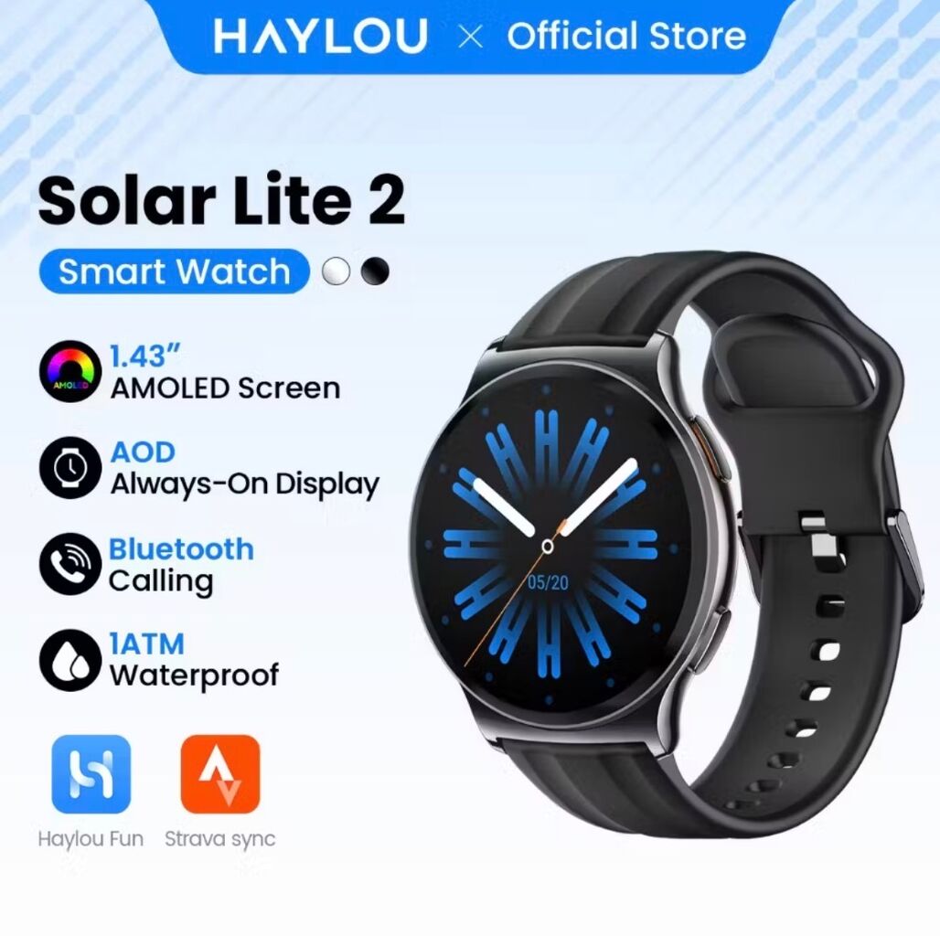 Rel&oacute;gio smartwatch HAYLOU Solar Lite 2