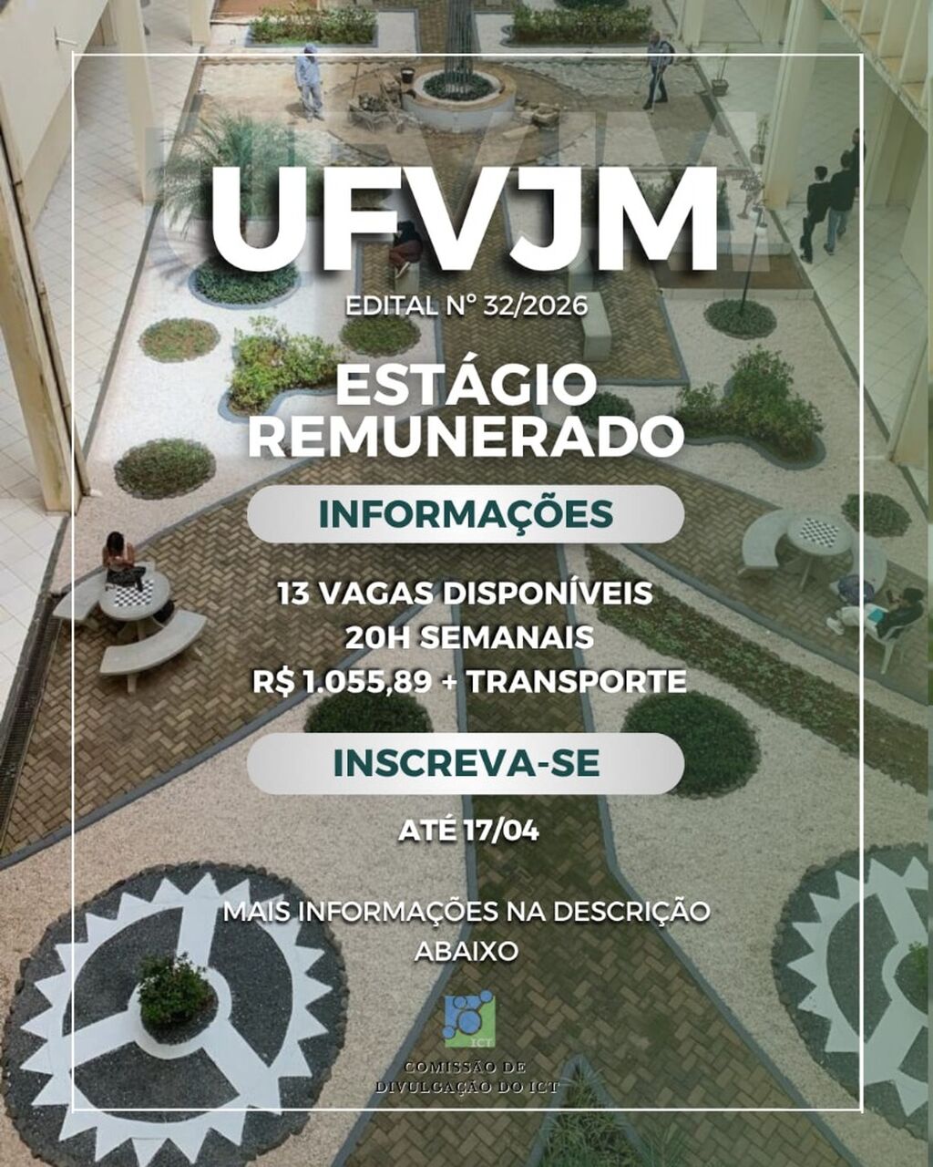 Est&aacute;gio - Edital UFVJM 