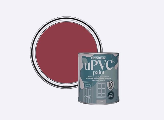 Rust-Oleum Red uPVC Door and Window Paint In Satin Finish - Soho 750ml