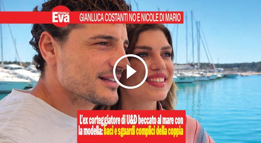 Gianluca Costantino, baci al mare con Nicole Di Mario